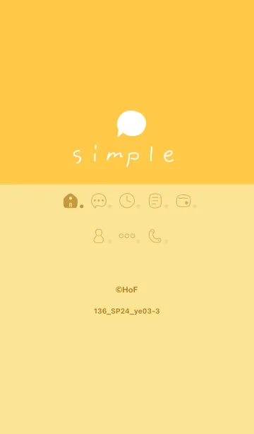 [LINE着せ替え] 136.24_イエロー3-3の画像1
