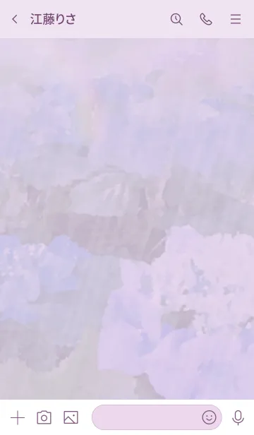 [LINE着せ替え] ～紫陽花♥パープル～の画像3