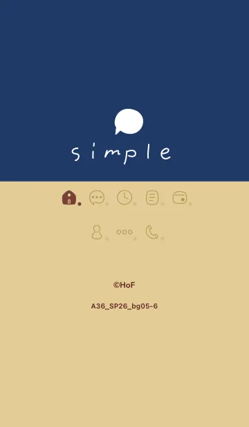 [LINE着せ替え] A36.26_ベージュ5-6の画像1
