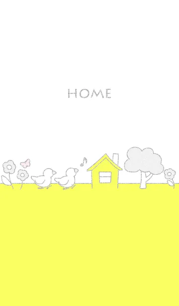 [LINE着せ替え] HOME/イエロー15.v2の画像1