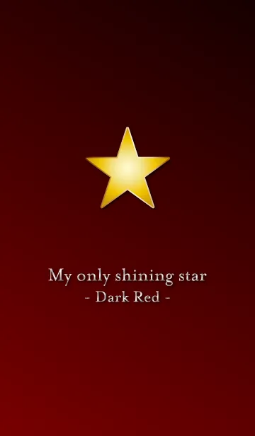 [LINE着せ替え] My only shining star - Dark Red -の画像1