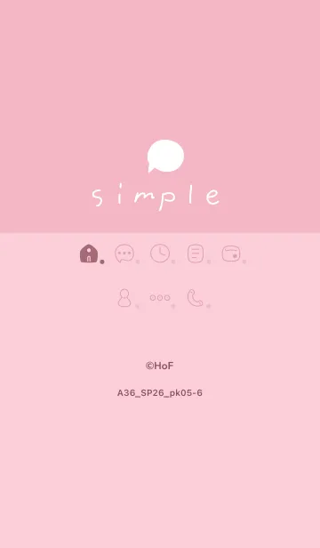 [LINE着せ替え] A36.26_ピンク5-6の画像1