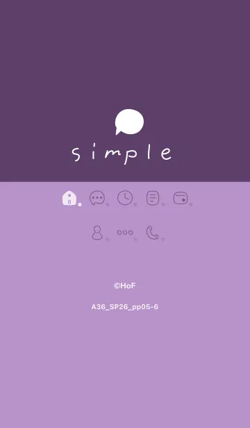 [LINE着せ替え] A36.26_パープル5-6の画像1