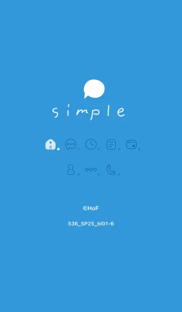 [LINE着せ替え] 536.25_ブルー1-6の画像1