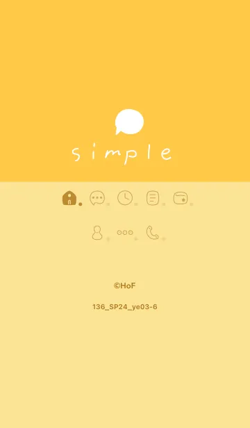 [LINE着せ替え] 136.24_イエロー3-6の画像1