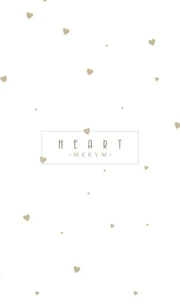 [LINE着せ替え] HEART-Beige MEKYM 9の画像1