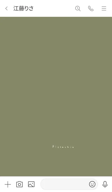 [LINE着せ替え] 大人シンプル。ピスタチオカラー。の画像3