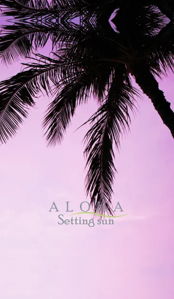 [LINE着せ替え] Setting sun ALOHA 25の画像1