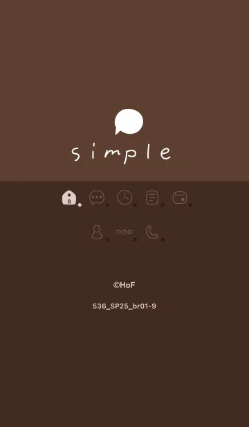 [LINE着せ替え] 536.25_ブラウン1-9の画像1