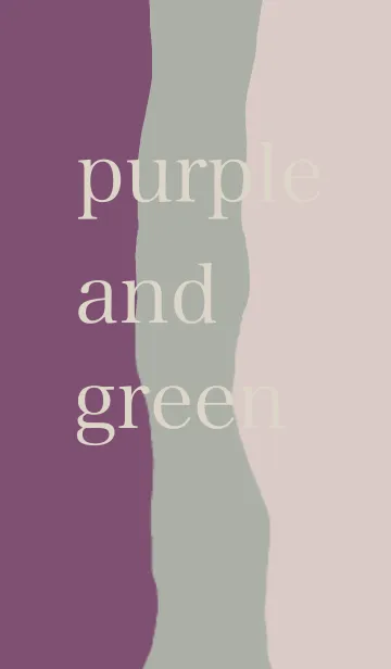 [LINE着せ替え] 紫と緑。(シンプル)の画像1