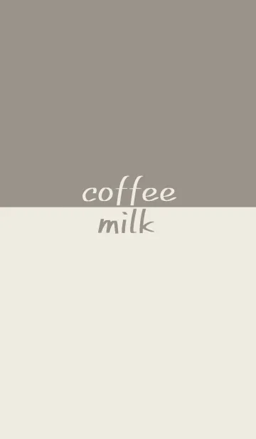 [LINE着せ替え] コーヒーとミルク。(シンプル)の画像1