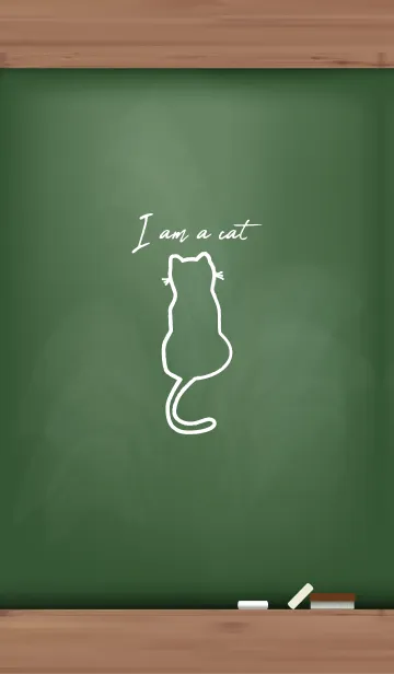 [LINE着せ替え] I am a cat Black Board 22の画像1