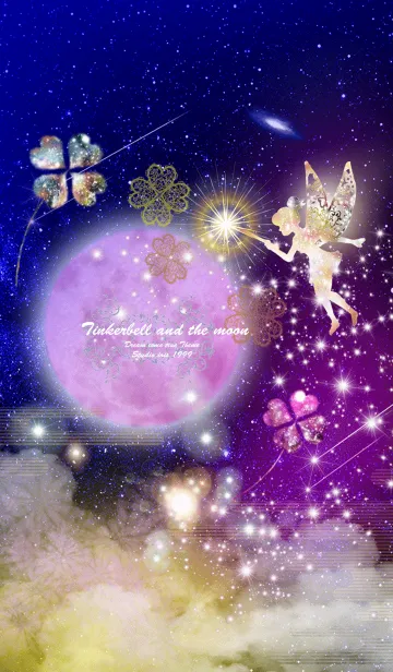 [LINE着せ替え] 運気上昇 ティンカー・ベルと月の画像1