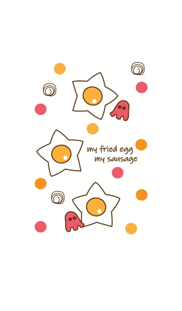 [LINE着せ替え] Fried egg & Sausageの画像1