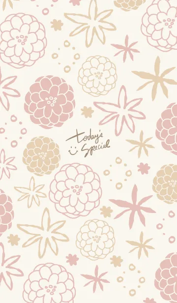 [LINE着せ替え] 手書きのお花 ほんわか22の画像1