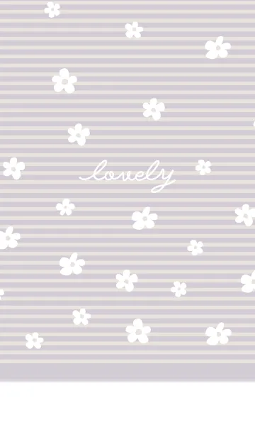 [LINE着せ替え] ラブリー [白いお花]の画像1