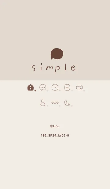 [LINE着せ替え] 136.24_ブラウン2-9の画像1