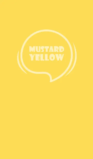 [LINE着せ替え] Love Mustard Yellow  Theme Vr.7 (JP)の画像1