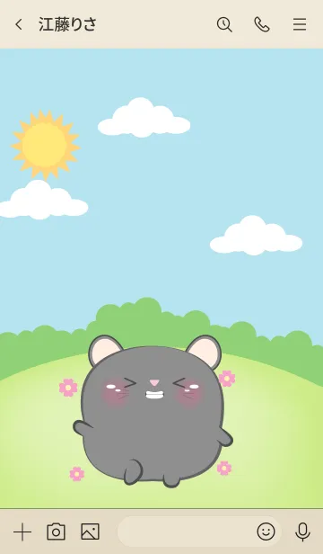 [LINE着せ替え] Chubby Black Mouse Theme (JP)の画像3