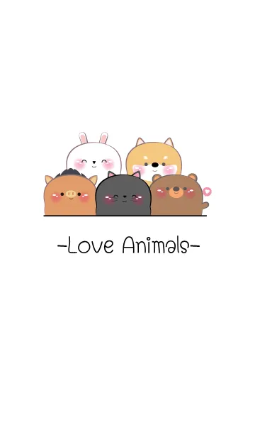 [LINE着せ替え] Love Animlas Theme2 (JP)の画像1