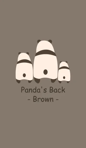 [LINE着せ替え] Panda's Back -Brown 6-の画像1