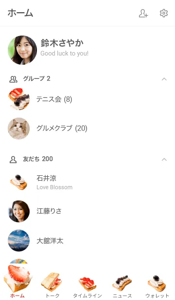 [LINE着せ替え] フルーツトーストですの画像2