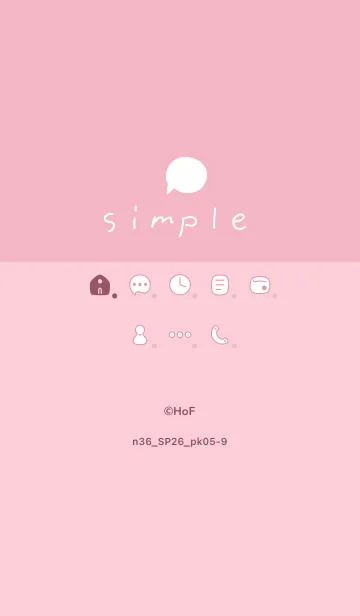 [LINE着せ替え] n36_26_ピンク5-9の画像1