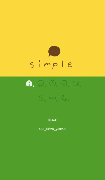 [LINE着せ替え] A36.26_イエロー2-9の画像1