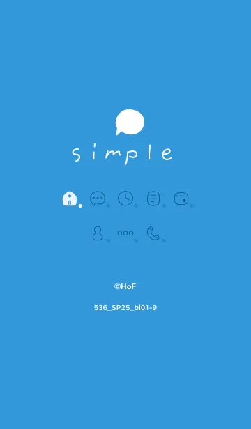 [LINE着せ替え] 536.25_ブルー1-9の画像1