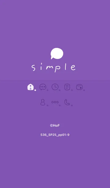 [LINE着せ替え] 536.25_パープル1-9の画像1