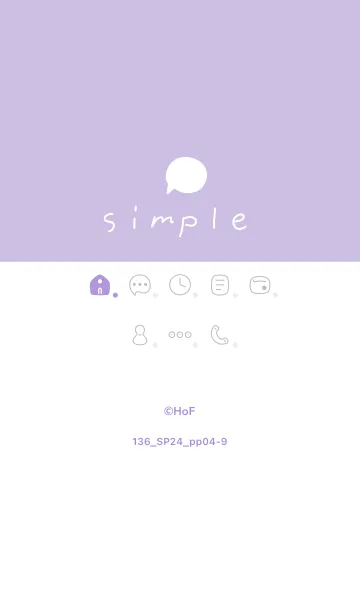 [LINE着せ替え] 136.24_パープル4-9の画像1