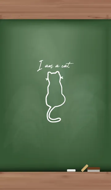 [LINE着せ替え] I am a cat Black Board 23の画像1