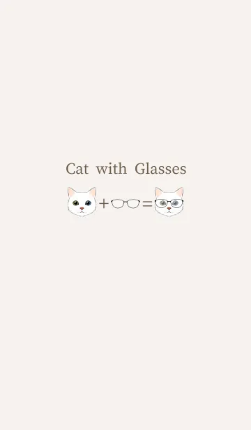 [LINE着せ替え] Cat with Glassesの画像1