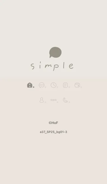 [LINE着せ替え] a37_25_ベージュ1-3の画像1