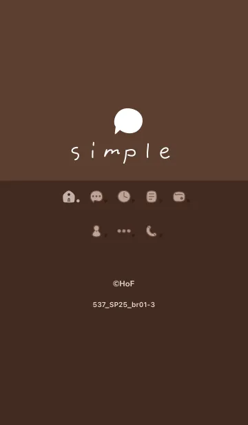 [LINE着せ替え] 537.25_ブラウン1-3の画像1