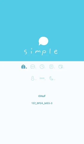 [LINE着せ替え] 137.24_ブルー3-3の画像1
