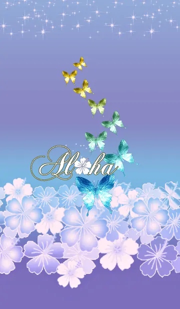 [LINE着せ替え] アロハ蝶*4の画像1