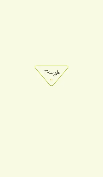 [LINE着せ替え] 黄緑 : Triangleの画像1