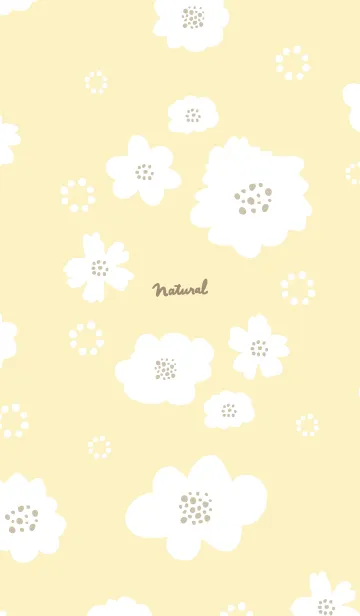 [LINE着せ替え] 白花と白丸22の画像1