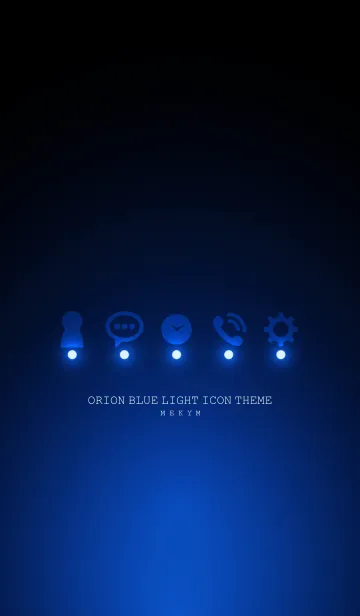 [LINE着せ替え] ORION BLUE LIGHT ICON THEMEの画像1