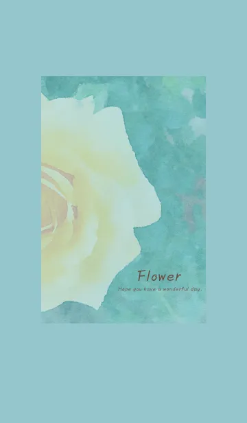 [LINE着せ替え] ～Flower♥グリーン17～の画像1