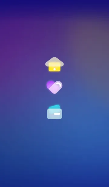 [LINE着せ替え] ダークグラデーションカラーテーマの画像1