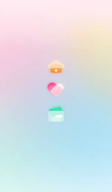 [LINE着せ替え] 淡いグラデーションカラーテーマの画像1