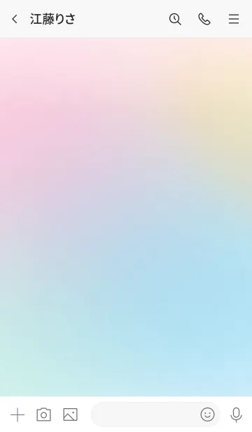 [LINE着せ替え] 淡いグラデーションカラーテーマの画像3