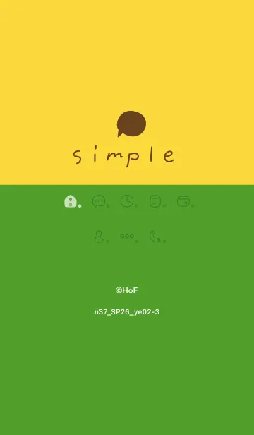 [LINE着せ替え] n37_26_イエロー2-3の画像1