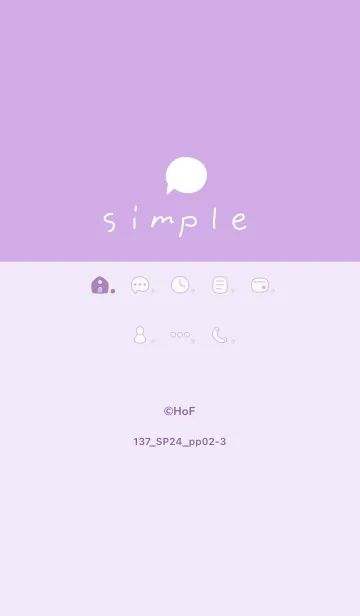 [LINE着せ替え] 137.24_パープル2-3の画像1