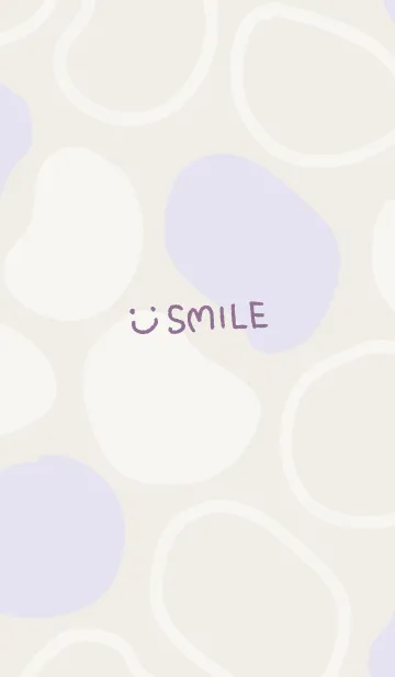 [LINE着せ替え] シンプル3カラー 有機的な丸 パープル4の画像1