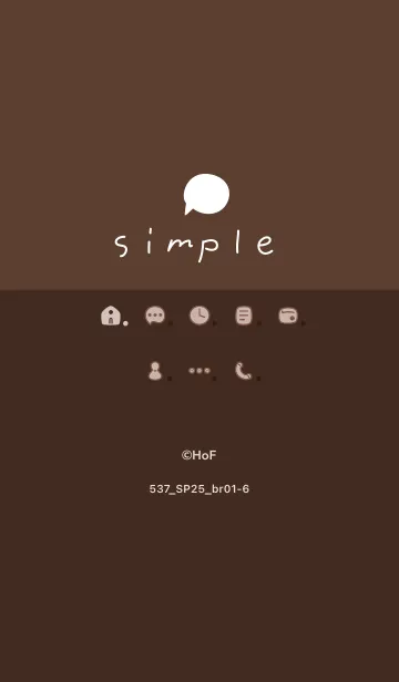 [LINE着せ替え] 537.25_ブラウン1-6の画像1