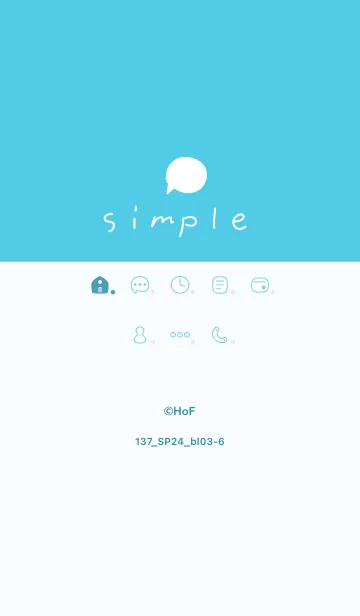[LINE着せ替え] 137.24_ブルー3-6の画像1