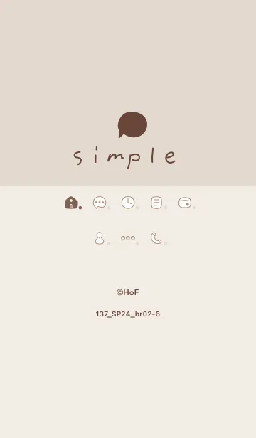 [LINE着せ替え] 137.24_ブラウン2-6の画像1